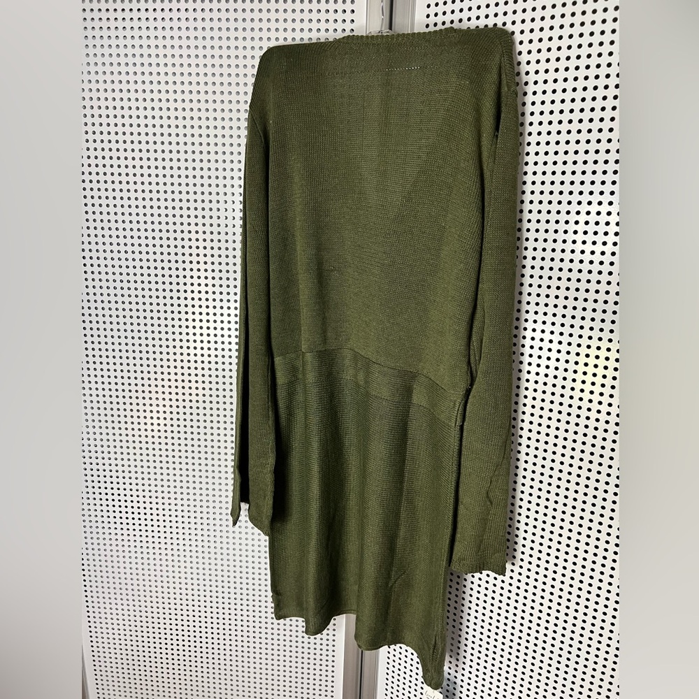 Cupshe Green Dolman Sleeve V-Neck Sweater Dress #59 - Picture 7 of 7